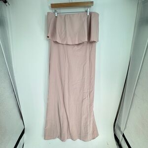 Show Me Your MuMu Strapless Ruffled Midi Dress